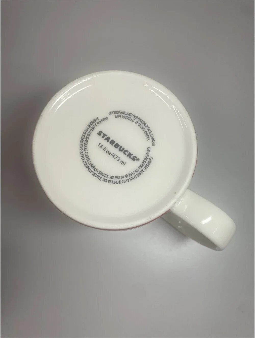 Starbucks Collector's Series Indiana 2012 Coffee Mug 16oz Retired